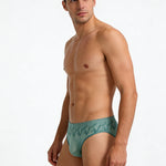 4 Pack Men's 3D Pouch & Seamless Lace Accent Comfort Briefs