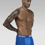 2 Pack Men's Sexy Transparent Seamless Mesh Solid Color Breathable Trunks & Bikini
