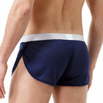 2 Pack Men's Low-Rise Mesh Breathable Home Comfort Antibacterial Trunks