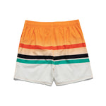 Men’s Striped Print Drawstring Board Shorts
