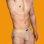 2 Pack Men's Low-Rise Sexy Side-Opening Briefs