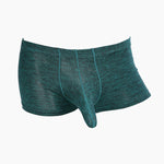 7 Pack Men's Solid Color Supportive Separated Pouch Seamless Comfort Trunks