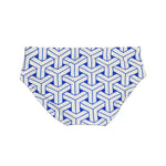 Men's 3D Pouch Printed Fitness Swim Briefs