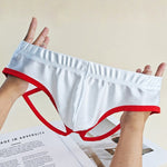 2 Pack Men's Solid Color Breathable U-Pouch Low-Rise Comfy Jockstrap