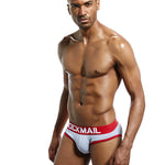 2 Pack Men's Sexy Cheeky Ultra-Soft Cotton Low-Rise & Revealing Supportive Jockstraps