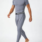 3 Pack Men's Quick-Dry Compression Breathable Activewear Tights