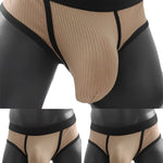 3 Pack Men's Seamless Comfort Large Supportive Pouch Sexy Low-Rise Briefs