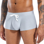 Men’s U Convex Pouch Swim Trunks with Drawstring
