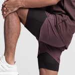 Men's Quick Dry Athletic Shorts With Phone Pockets