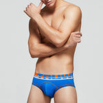 2 Pack Men's Sporty Cut Odor-Control Day-Long Comfort Snug Fit Briefs