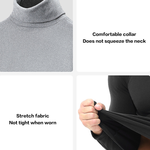 Men's Mid-high Collar Warm Cold-proof Long-sleeved Bottoming Shirt