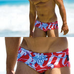 Men's Lightweight Low-Rise Bold Prints Swim Briefs & Trunks