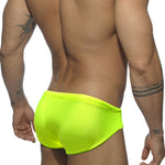 Men's Seamless Comfort Solid Color Shiny Swim Briefs