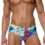 Men's Bold Prints Full Coverage Eco-Friendly Swim Trunks