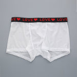 3 Pack Men's Sexy Lace Breathable Comfortable Durable Stretch Silky Touch Trunks