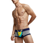 Men's Cartoon Low-rise Cotton Trunks