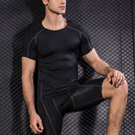 Men’s Simple Tight Short Sleeve