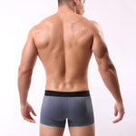 3 Pack Men's Striped U-Pouch Low-Rise Breathable Slim-Fit Trunks