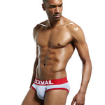 2 Pack Men's Sexy Cheeky Ultra-Soft Cotton Low-Rise & Revealing Supportive Jockstraps