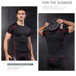 Men's PRO Compression Stretch Fit Quick-Dry Training Lightweight Tops & Tights