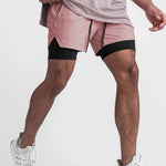 Men's Outdoor Sport Quick-Dry Breathable Double-Layer Activewear Shorts