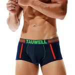 2 Pack Men's Low-Rise Cotton Breathable Trunks Suitable for Sports