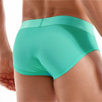 Men's Solid Color Mesh Breathable Sports Fitness Briefs