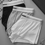 2-Pack Men's Threaded Large Pouch U-convex Sweat-absorbent Breathable Thin Sports Boxer Pants