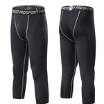 3 Pack Men's Multi-Sport Workout Ready Close-Fitting Comfort Activewear Tights