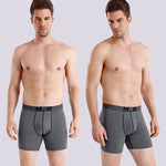 4 Pack Men's Comfortable Cotton Anti-Chafing High Elasticity Sports Boxer Briefs