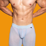 2 Pack Men's Trendy Breathable Ice Silk Boxer Briefs