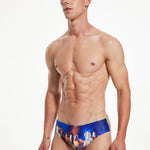 Vibrant Quick-Dry Swim Briefs for Men