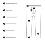 Men's Ice Silk Full Transparent Sexy Fitness Pants Sports Tights