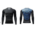 Mens Super Elastic Sport Gym Quick-drying Tops