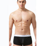 2 Pack Men's Low-Rise Mesh Breathable Home Comfort Antibacterial Trunks