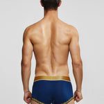 2 Pack Men's U-Pouch Solid Cotton Trunks