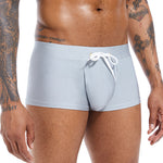 Men’s U Convex Pouch Swim Trunks with Drawstring