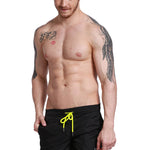 Men’s Neon Drawstring Swim Board Shorts