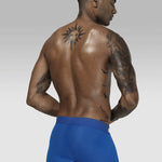 2 Pack Men's Sexy Transparent Seamless Mesh Solid Color Breathable Trunks & Bikini