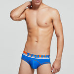 2 Pack Men's Sporty Cut Odor-Control Day-Long Comfort Snug Fit Briefs