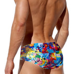 Men's Bold Prints Full Coverage Eco-Friendly Swim Trunks