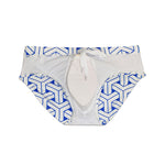 Men's 3D Pouch Printed Fitness Swim Briefs