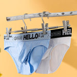 Men's Cotton Ribbed Breathable Briefs with 3D Pouch