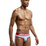 2 Pack Men's Sexy Cheeky Ultra-Soft Cotton Low-Rise & Revealing Supportive Jockstraps