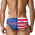 Men's Low-Rise Stylish Animal Print Swim Briefs
