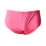 2 Pack Men's Solid Color Second-Skin Soft-Touch Quick-Dry Boxer Shorts