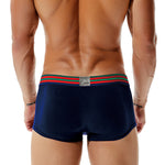 2 Pack Men's Low-Rise Cotton Breathable Trunks Suitable for Sports