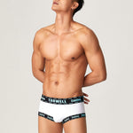 2 Pack Men's Supportive Pouch Low-Rise Trunks