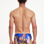 Vibrant Quick-Dry Swim Briefs for Men