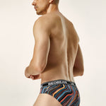 Men's Colorful Texture Low-Rise Briefs